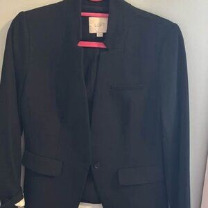 Loft size 4 petite black blazer